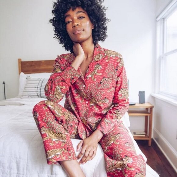 RARE Bagheera Scarlet Printfresh Long Pajama Set - Picture 6 of 7